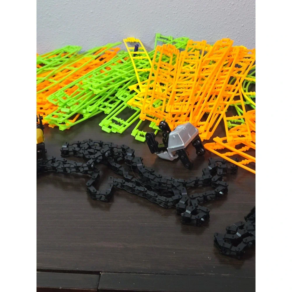 KNEX Roller Coaster Building Set Bulk Lot Track Motors Cars Rods Connectors
